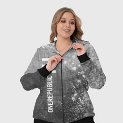 Женский 3D-костюм OneRepublic - grey gradient по-вертикали, цвет: 3D-черный — фото 2
