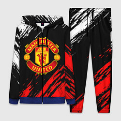 Женский 3D-костюм Манчестер юнайтед краски текстура, цвет: 3D-синий