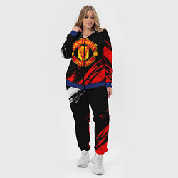 Женский 3D-костюм Манчестер юнайтед краски текстура, цвет: 3D-синий — фото 2