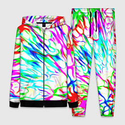 Женский костюм Неоновые краски текстура неон