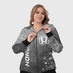 Женский 3D-костюм Honda - grey gradient вертикально, цвет: 3D-черный — фото 2
