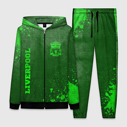 Женский 3D-костюм Liverpool - green gradient вертикально, цвет: 3D-черный