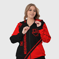 Женский 3D-костюм The Neighbourhood - red gradient вертикально, цвет: 3D-черный — фото 2