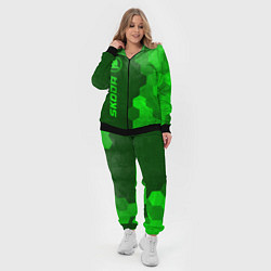 Женский 3D-костюм Skoda - green gradient по-вертикали, цвет: 3D-черный — фото 2