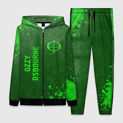Женский костюм Ozzy Osbourne - green gradient вертикально