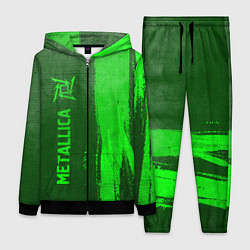 Женский 3D-костюм Metallica - green gradient по-вертикали, цвет: 3D-черный
