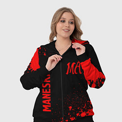 Женский 3D-костюм Maneskin - red gradient вертикально, цвет: 3D-черный — фото 2