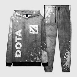 Женский 3D-костюм Dota - grey gradient вертикально, цвет: 3D-черный