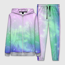 Женский костюм Космический бледный розово-синий