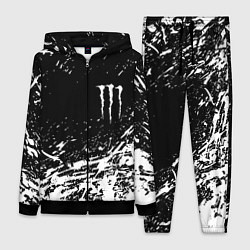 Женский 3D-костюм Monster energy белые краски, цвет: 3D-черный