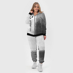 Женский 3D-костюм Valorant - white gradient по-вертикали, цвет: 3D-черный — фото 2