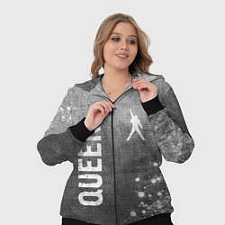 Женский 3D-костюм Queen - grey gradient вертикально, цвет: 3D-черный — фото 2