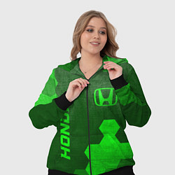 Женский 3D-костюм Honda - green gradient вертикально, цвет: 3D-черный — фото 2