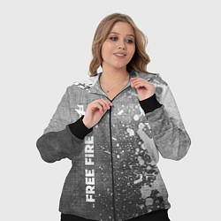 Женский 3D-костюм Free Fire - grey gradient по-вертикали, цвет: 3D-черный — фото 2