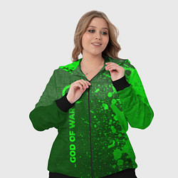 Женский 3D-костюм God of War - green gradient по-вертикали, цвет: 3D-черный — фото 2