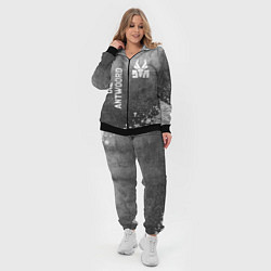 Женский 3D-костюм Die Antwoord - grey gradient вертикально, цвет: 3D-черный — фото 2