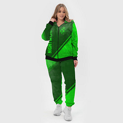 Женский 3D-костюм Nightwish - green gradient вертикально, цвет: 3D-черный — фото 2