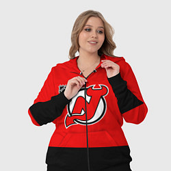 Женский 3D-костюм Нью Джерси Девилз хоккей, цвет: 3D-черный — фото 2