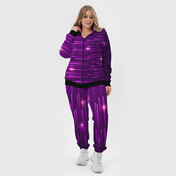 Женский 3D-костюм Цветные светящиеся полосы, цвет: 3D-черный — фото 2