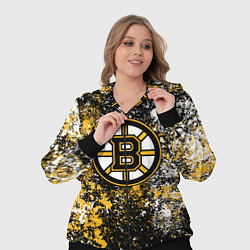Женский 3D-костюм Boston Bruins NHL black, цвет: 3D-черный — фото 2
