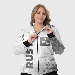 Женский 3D-костюм Rust - white gradient вертикально, цвет: 3D-черный — фото 2