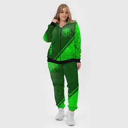 Женский 3D-костюм Three Days Grace - green gradient вертикально, цвет: 3D-черный — фото 2