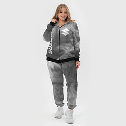Женский 3D-костюм Suzuki - grey gradient вертикально, цвет: 3D-черный — фото 2