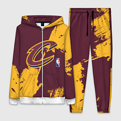 Женский 3D-костюм Cleveland Cavaliers NBA team, цвет: 3D-белый