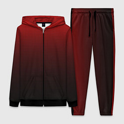 Женский 3D-костюм Из красного в чёрный градиент с точками, цвет: 3D-черный