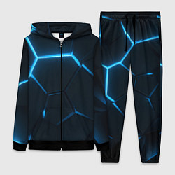 Женский костюм Черные плиты с синим светом