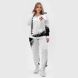 Женский 3D-костюм Амбрелла - белые соты, цвет: 3D-белый — фото 2