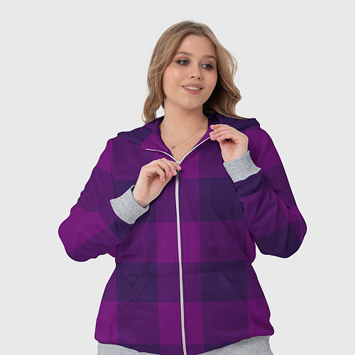 Женский костюм Баклажан ультрафиолет / 3D-Меланж – фото 3