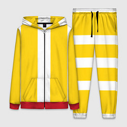 Женский костюм Color yellow white line