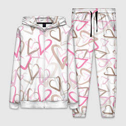 Женский костюм Розовые сердца