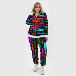 Женский 3D-костюм Doom шутер паттерн, цвет: 3D-белый — фото 2