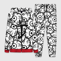 Женский 3D-костюм Doom глаза монстра, цвет: 3D-красный