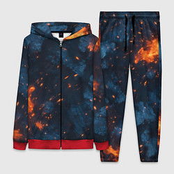 Женский костюм Синий камуфляж с искрами