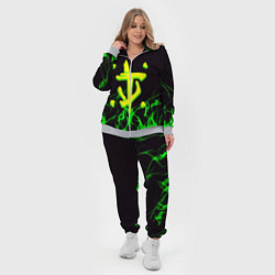 Женский 3D-костюм Doom кислотное лого, цвет: 3D-меланж — фото 2
