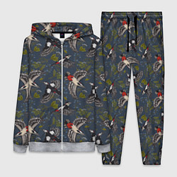 Женский костюм Дятлы и цветы