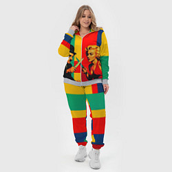 Женский 3D-костюм Чарли Чаплин против Мэрилин Монро поп-арт, цвет: 3D-меланж — фото 2