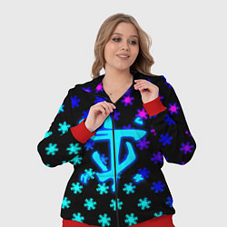 Женский 3D-костюм Doom winter neon, цвет: 3D-красный — фото 2