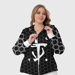 Женский 3D-костюм Doom соты текстура, цвет: 3D-белый — фото 2