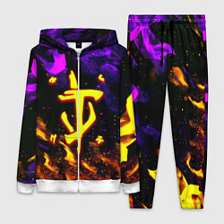 Женский 3D-костюм Doom огненный стиль, цвет: 3D-белый