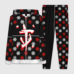 Женский 3D-костюм Doom winter pattern steel, цвет: 3D-белый