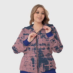 Женский 3D-костюм Текстура с потертостями сине-розовая, цвет: 3D-синий — фото 2