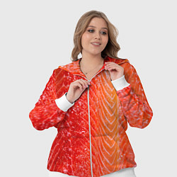 Женский 3D-костюм Лосось филе текстура, цвет: 3D-белый — фото 2