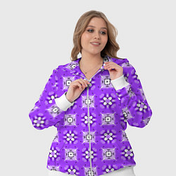 Женский 3D-костюм Узор-сиреневое серебро, цвет: 3D-белый — фото 2