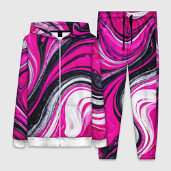 Женский костюм Розово белая абстракция