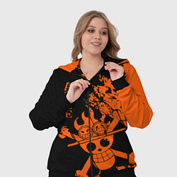 Женский 3D-костюм One Piece - Ace, цвет: 3D-черный — фото 2