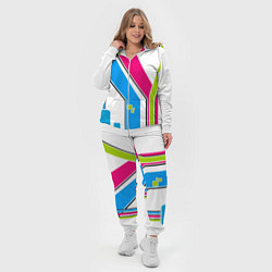 Женский 3D-костюм Цветное абстрактное искусство, цвет: 3D-белый — фото 2